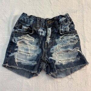 The Children’s Place Custom Distressed Boyfriend Shorts with adjustable waist